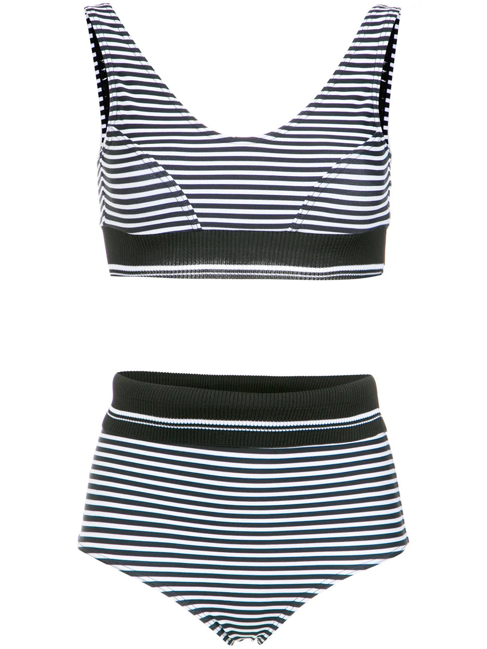 Printed Hot Pants Bikini Set