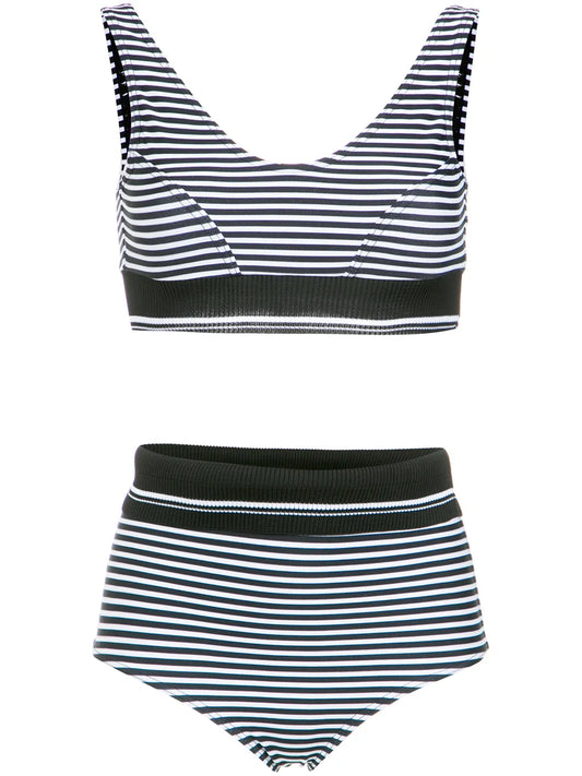 Printed Hot Pants Bikini Set