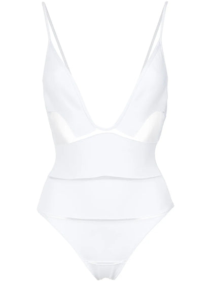 Deep V-Neck Swimsuit