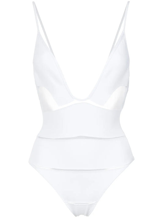 Deep V-Neck Swimsuit