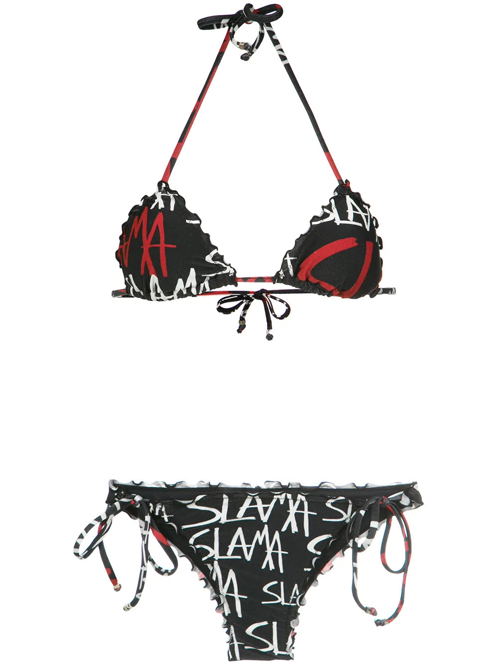 Logo Print Bikini Set