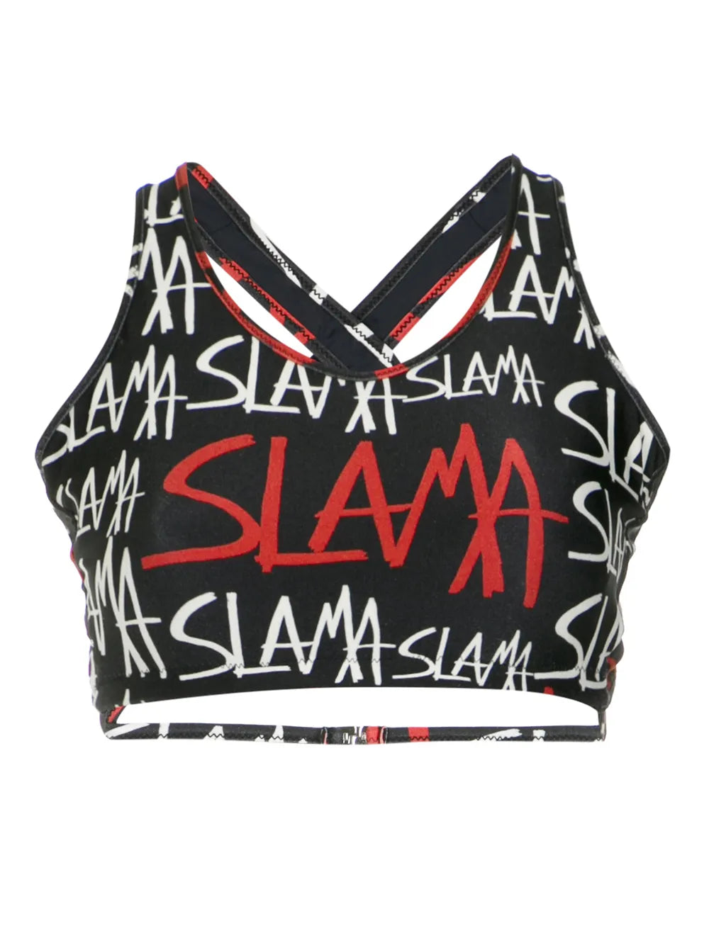 Logo-Print Bikini Top