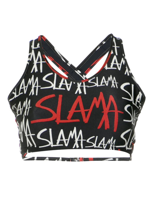 Logo-Print Bikini Top