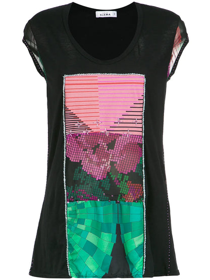 Panels Beaded Blouse