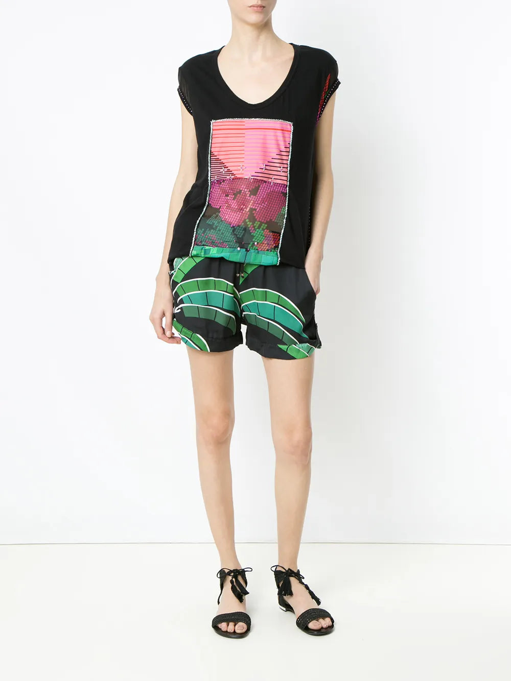 Panels Beaded Blouse