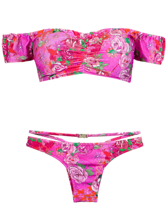Off The Shoulder Bikini Set