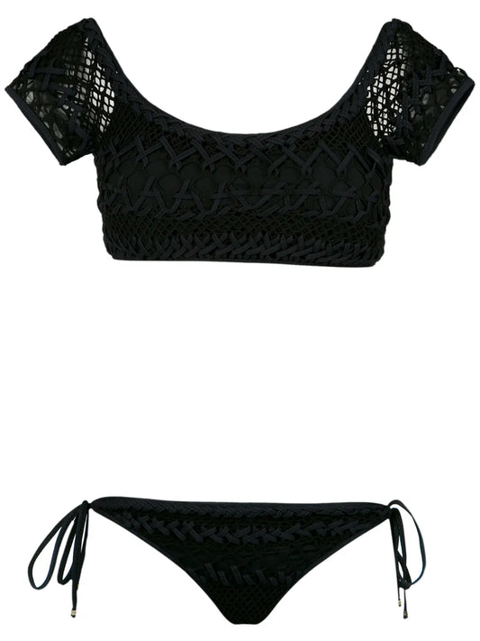 Woven Bikini Set