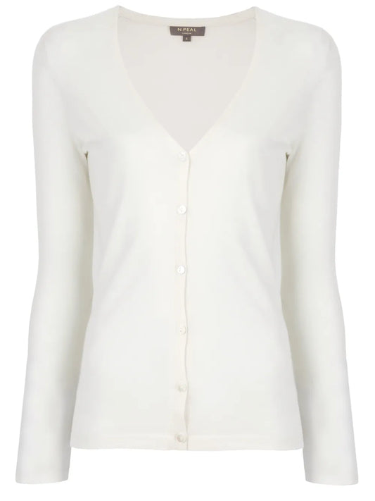 Superfine V-Neck Cardigan