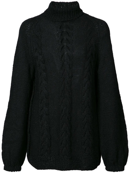 Cable-Knit Turtleneck Jumper