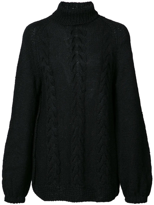 Cable-Knit Turtleneck Jumper