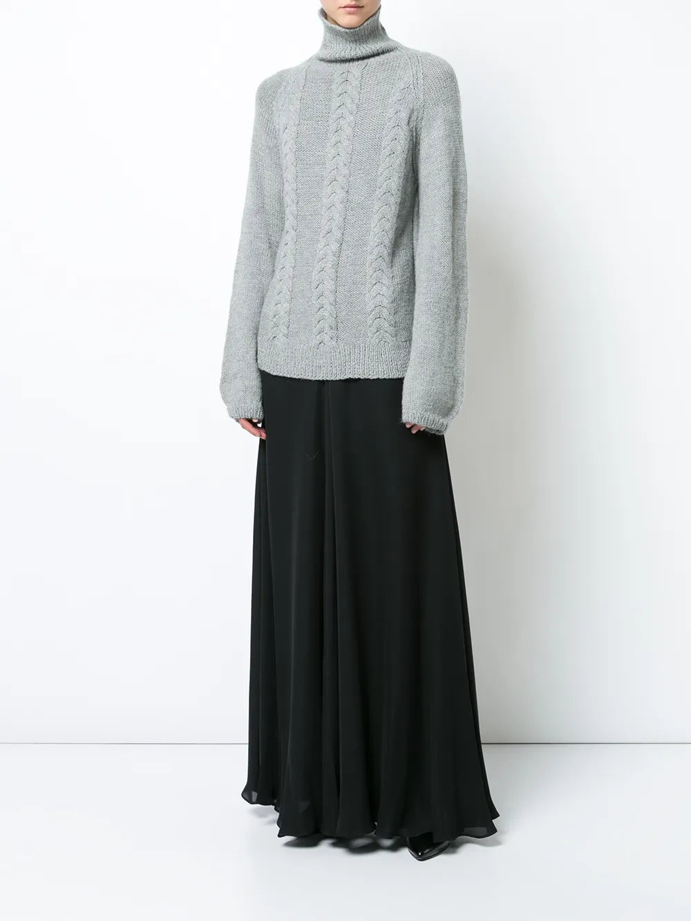 Cable-Knit Turtleneck Jumper