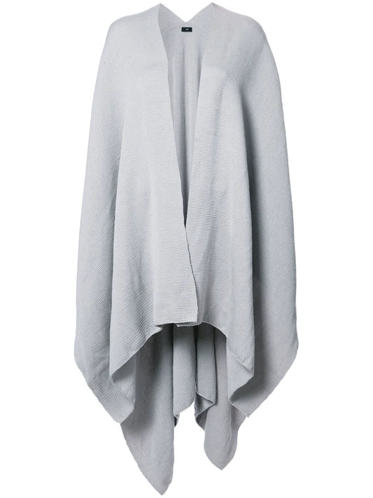 Draped V-Neck Cape
