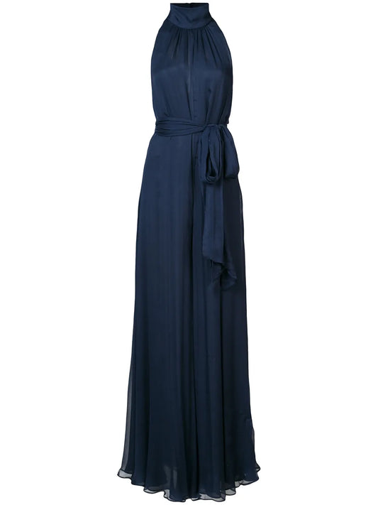 Tie Waist Draped Jumpsuit