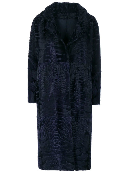 Textured Single-Breasted Coat