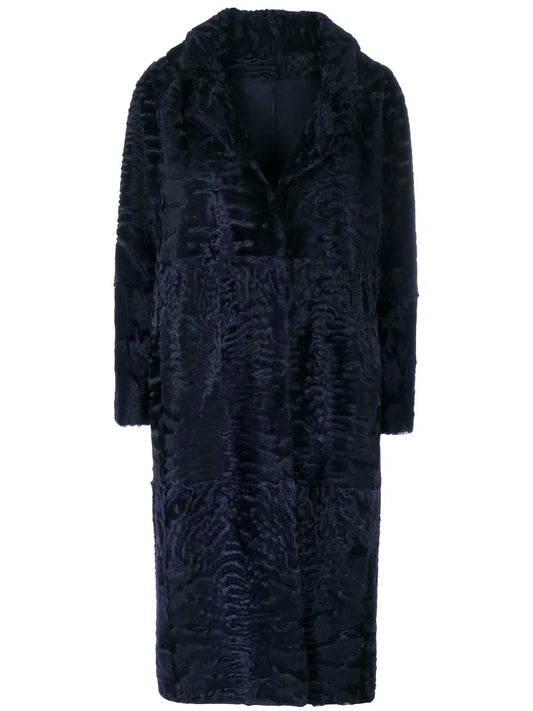 Textured Single-Breasted Coat