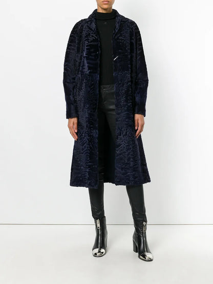 Textured Single-Breasted Coat