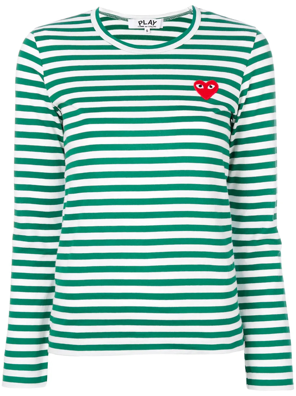 Striped Logo-Patch T-Shirt