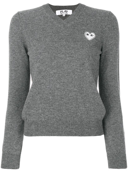 Logo-Patch Knitted Jumper