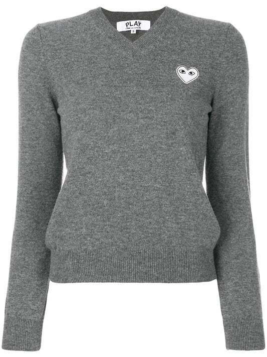 Logo-Patch Knitted Jumper