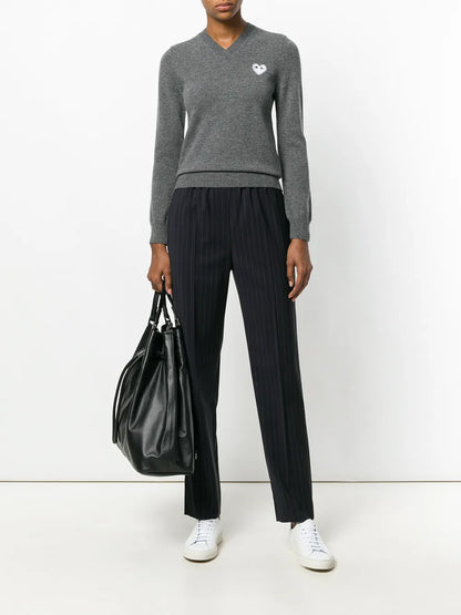 Logo-Patch Knitted Jumper
