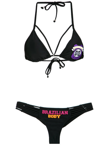 Embroidered Bikini Set