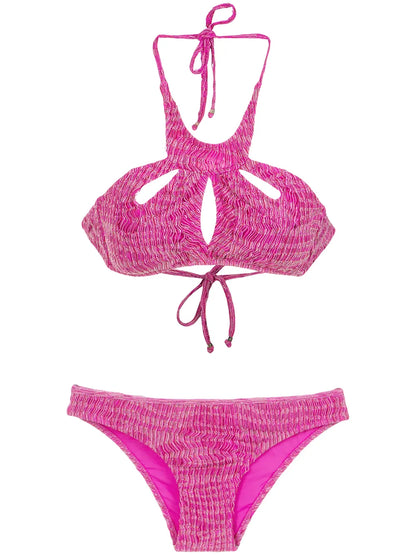 Cut Out Details Bikini Set