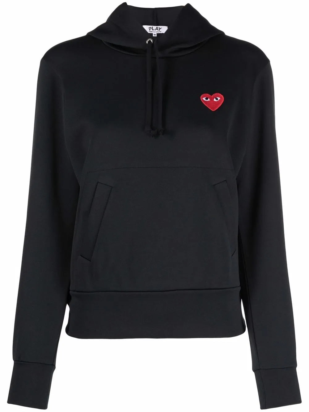 Heart-Patch Drawstring Hoodie