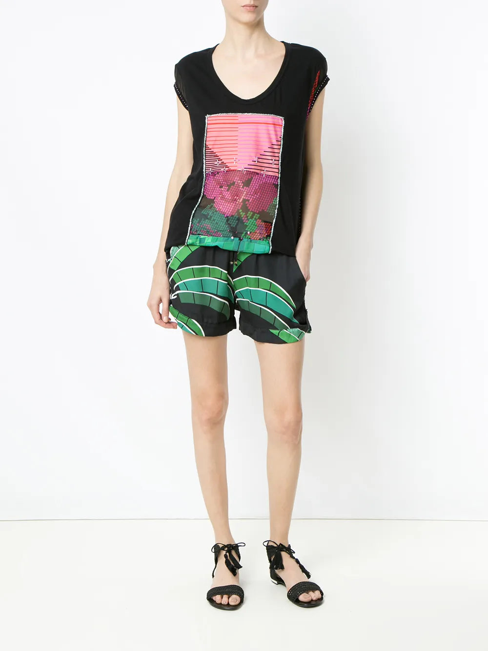 Tropical Print Shorts