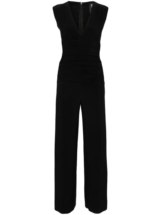 Ruched V-Neck Jumpsuit