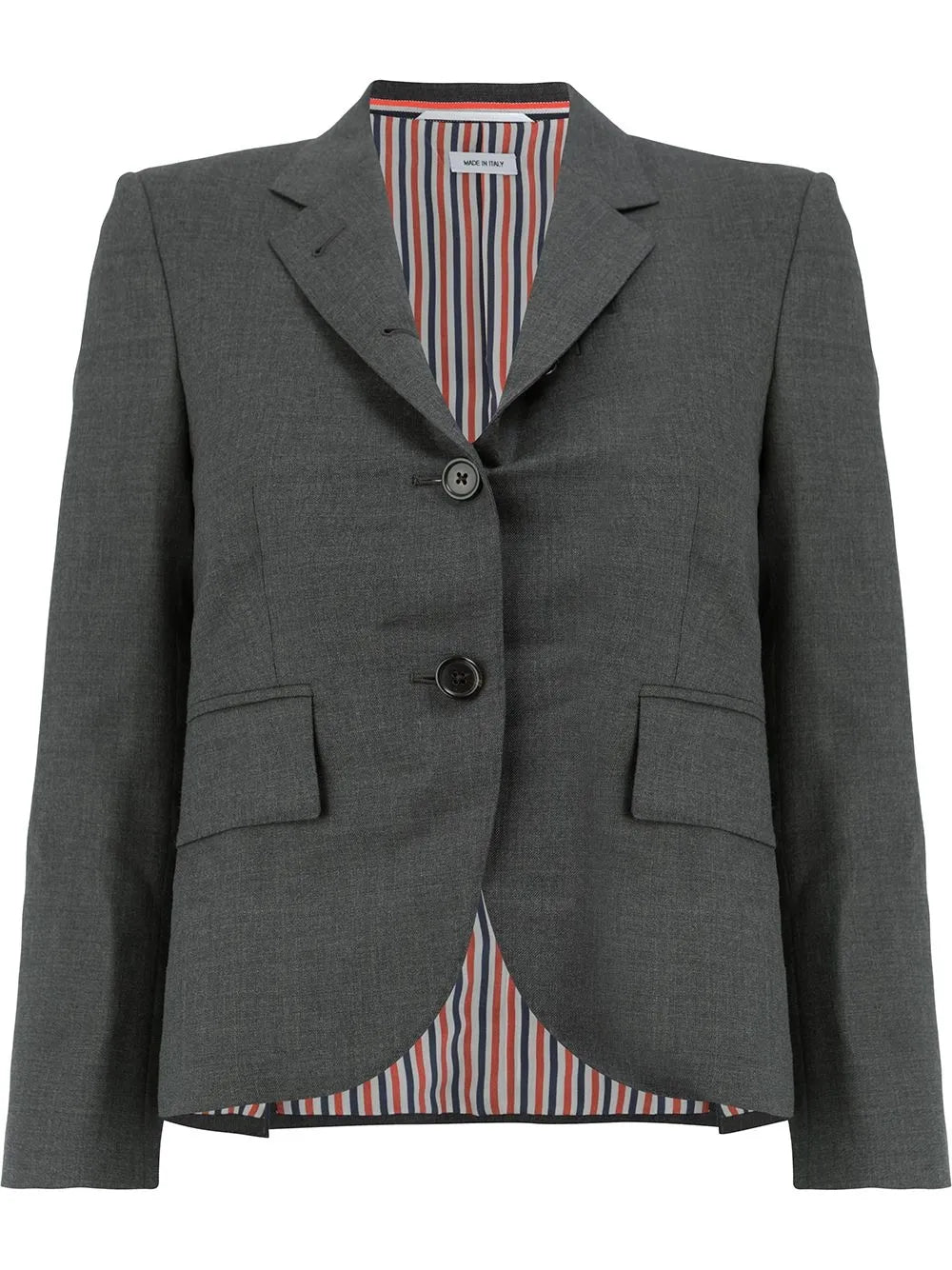 Notched-Lapel Single-Breasted Blazer
