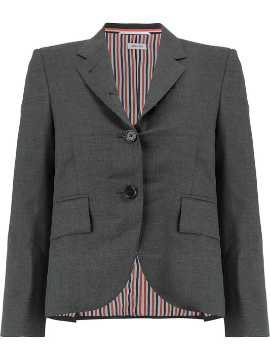 Notched-Lapel Single-Breasted Blazer
