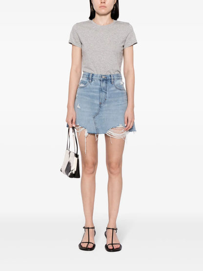 Mélange-Effect Cotton T-Shirt