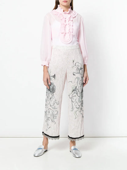 Floral Sketch Trousers