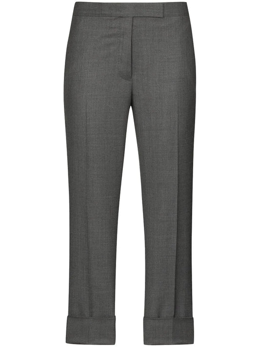 Cropped Slim Leg Trousers