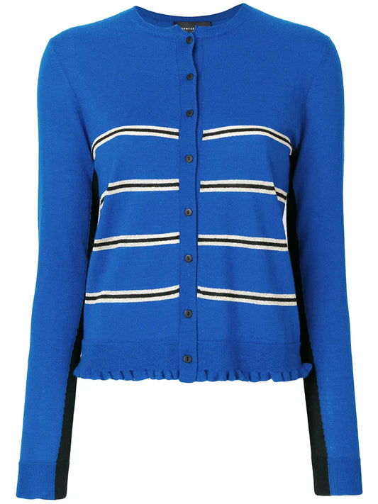 Capucine Cropped Striped Cardigan