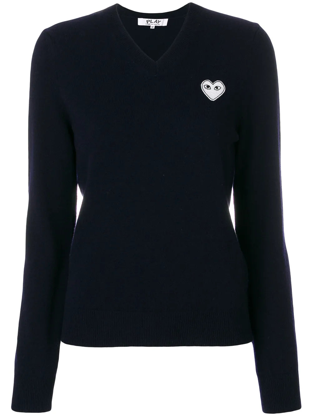 V-Neck Heart-Logo Sweater