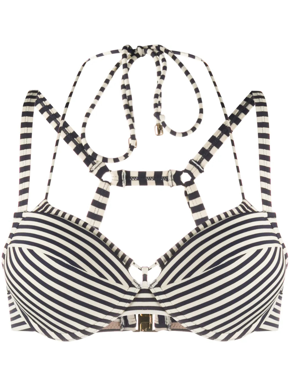 Striped Push-Up Bikini Top