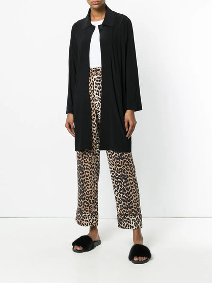 Collared Long-Line Cardigan