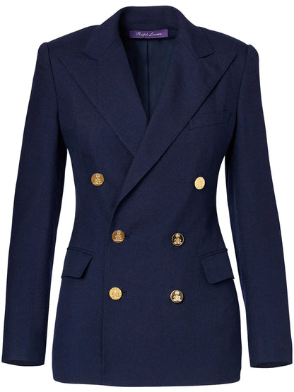 Double-Breasted Fitted Blazer