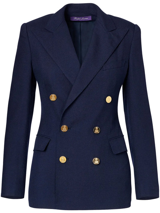 Double-Breasted Fitted Blazer