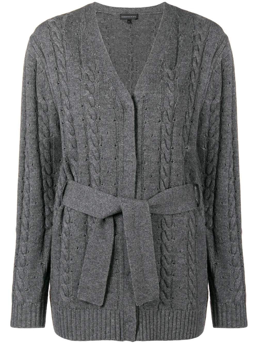 Cashmere Blend Cable Knit Cardigan