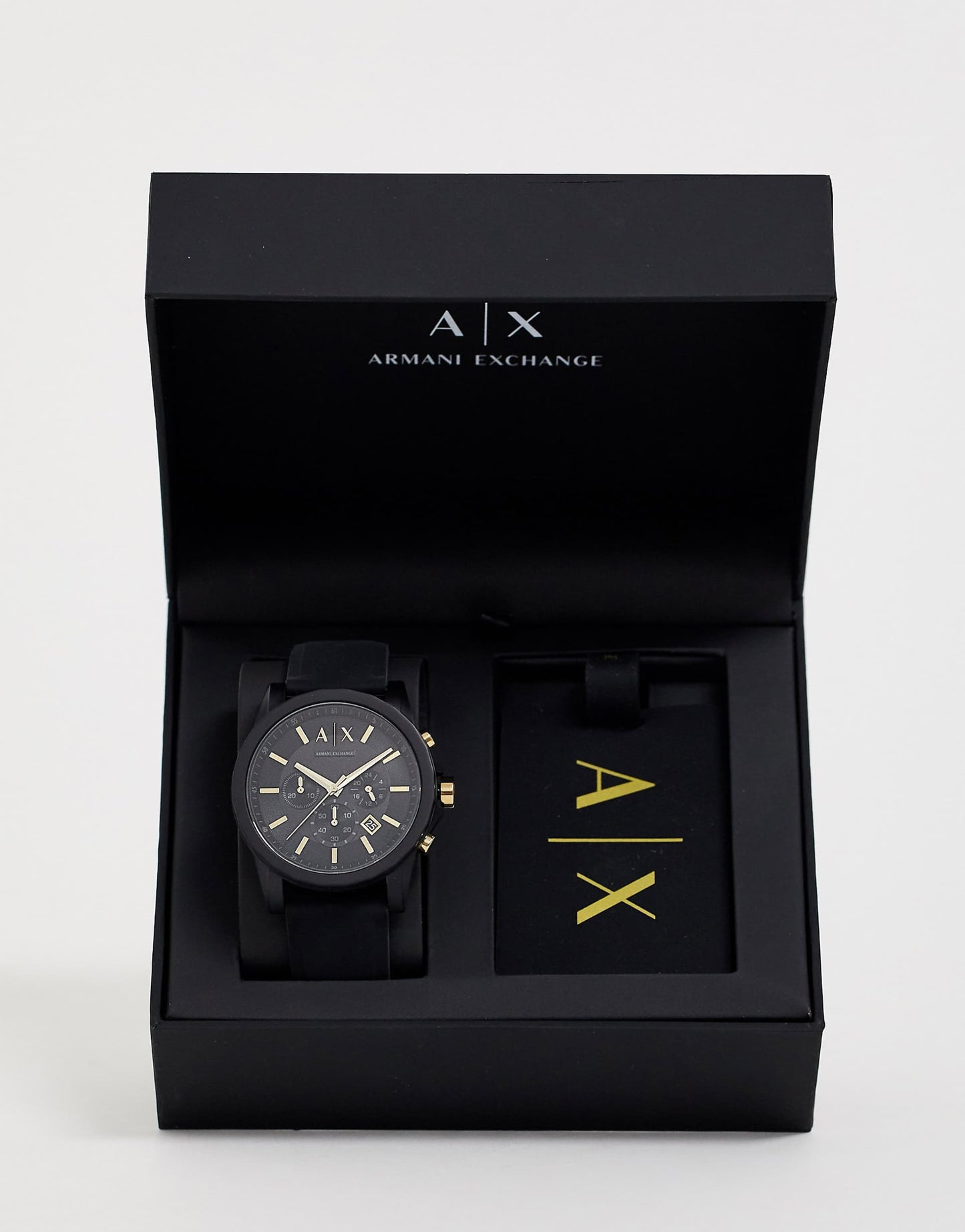 Mens Watch With Luggage Tag Gift Set