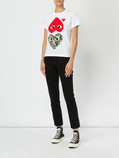 Hearts Print T-Shirt