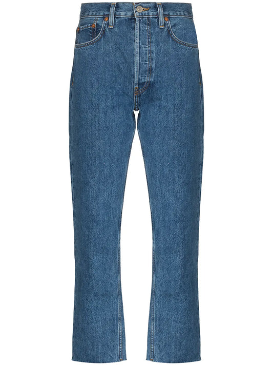 Stove Pipe High-Rise Jeans