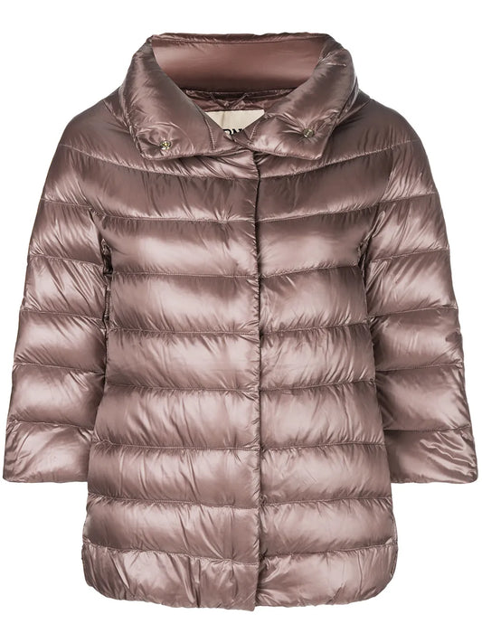 Three-Quarter Sleeve Puffer Jacket