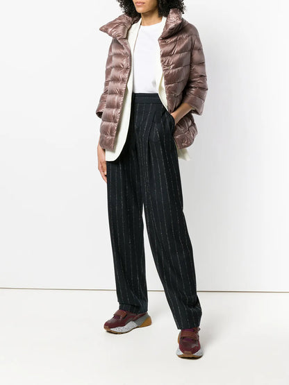 Three-Quarter Sleeve Puffer Jacket
