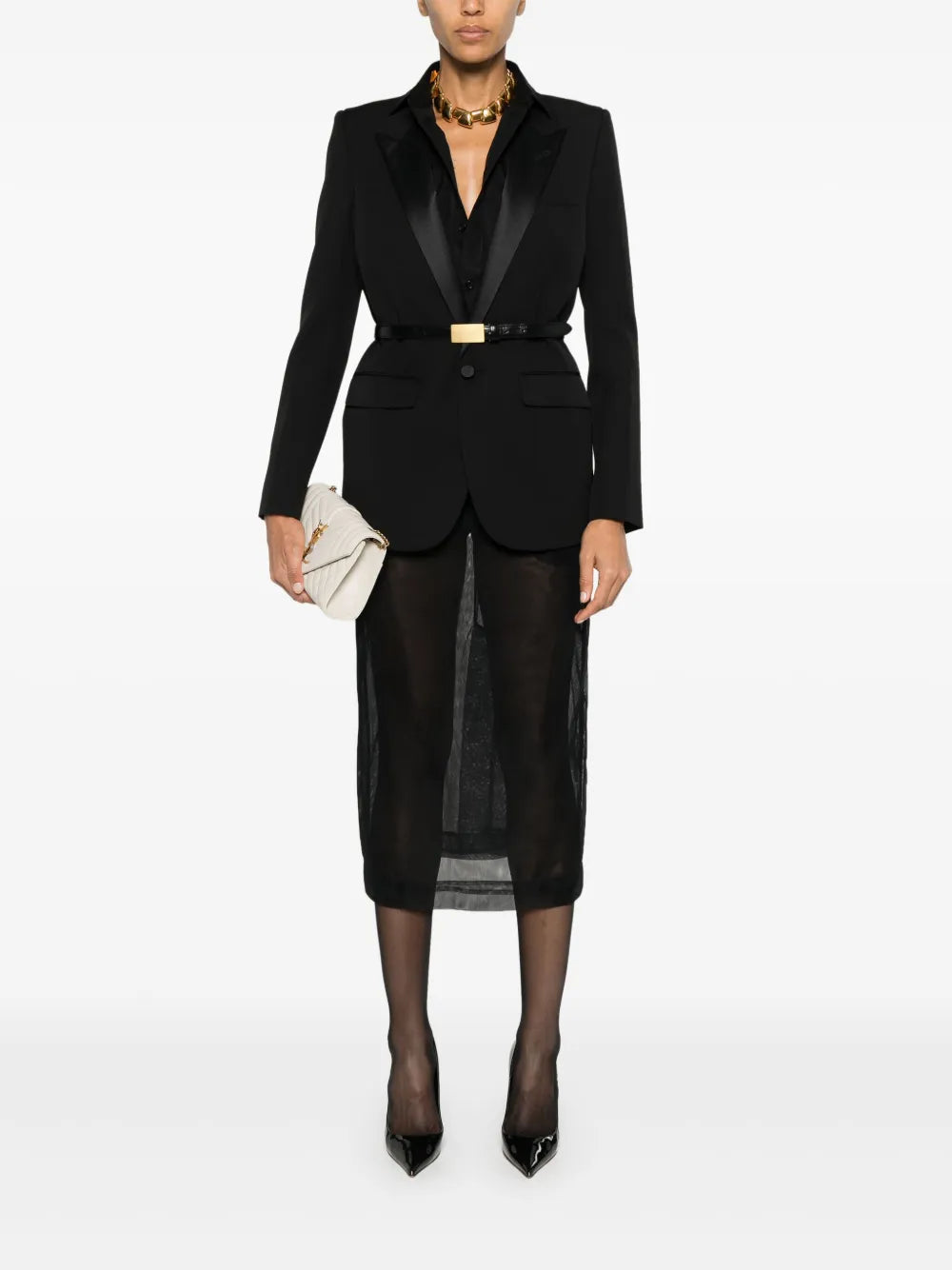 Single-Breasted Tuxedo Jacket
