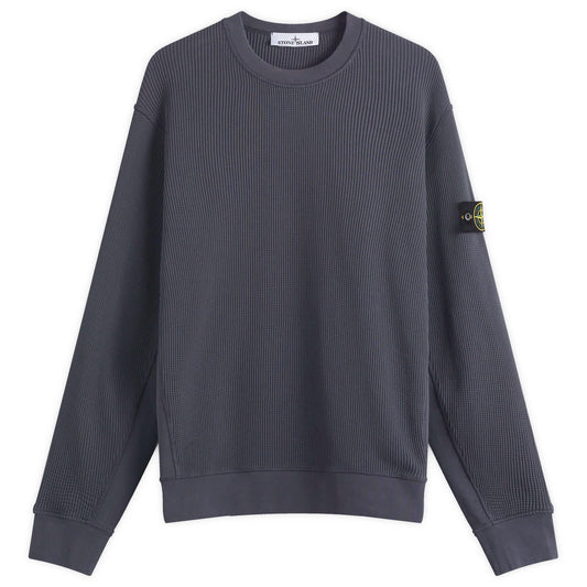 Waffle Crew Neck Sweatshirt