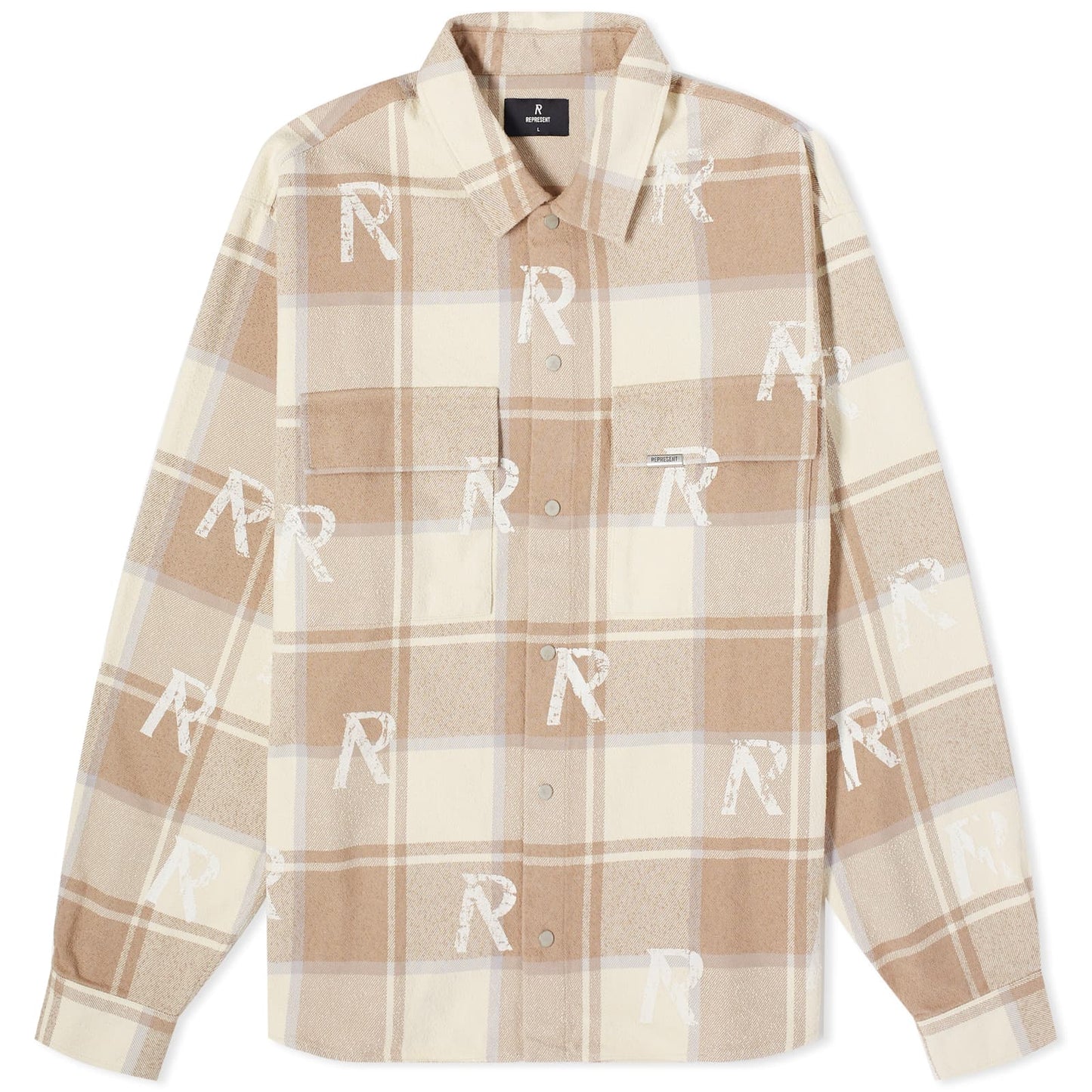 All Over Initial Flannel Shirt