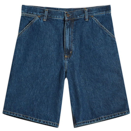 Denim Single Knee Shorts